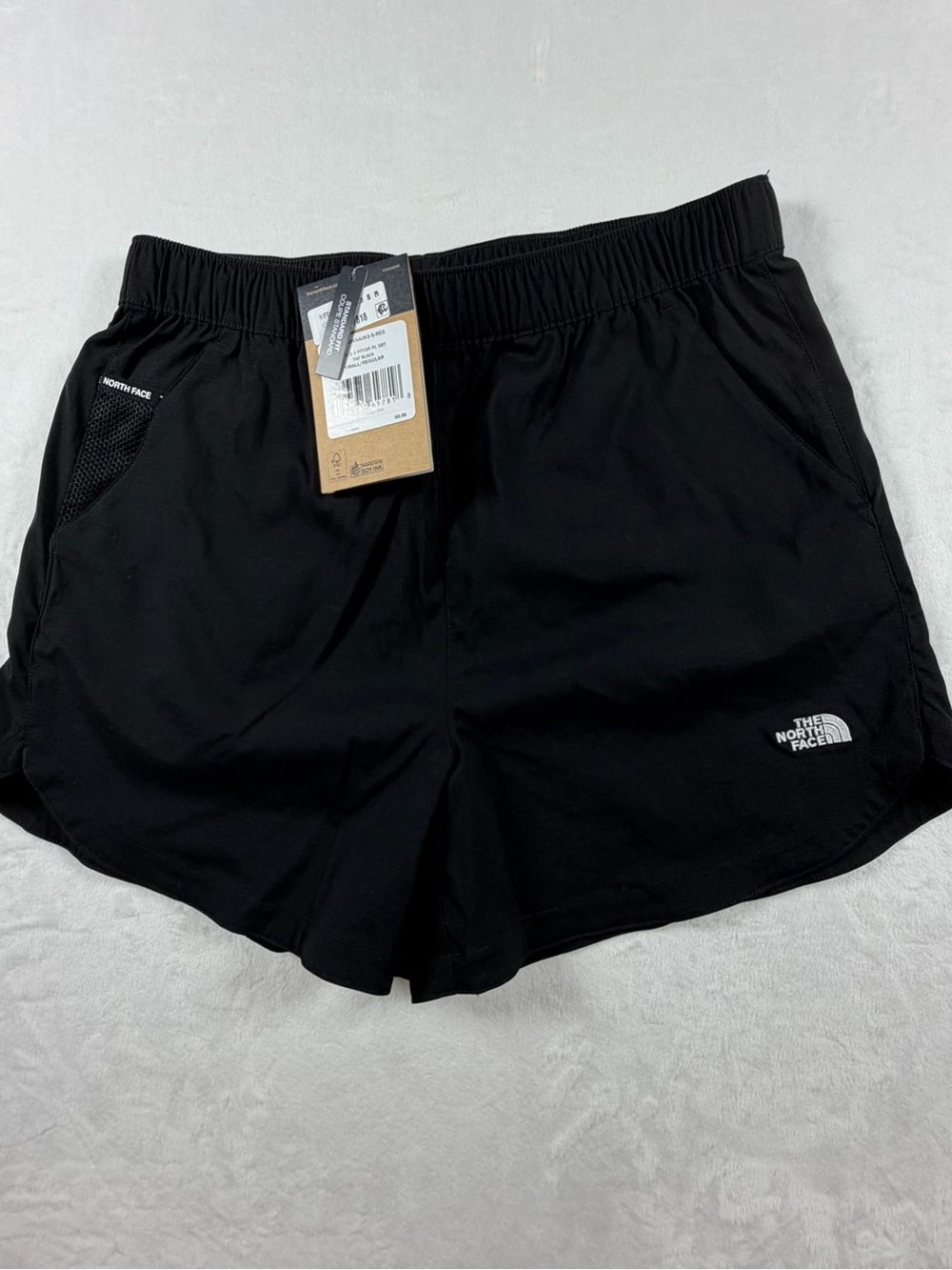 The North Face Black Elastic Waist Shorts with Tag